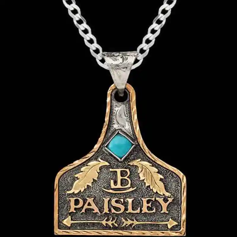 Milie Cow Tag Necklace